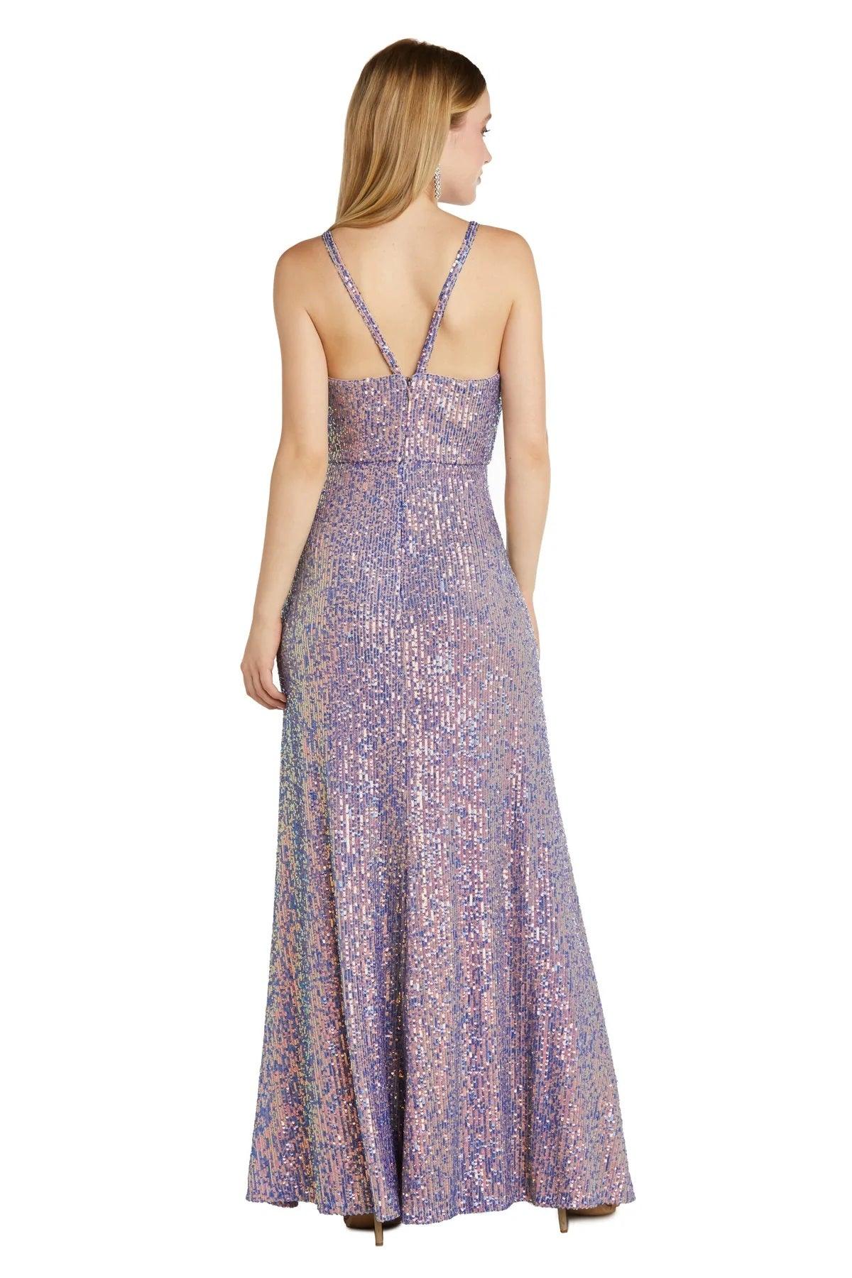 Morgan & Co Long Fitted Formal Prom Gown 12935 - The Dress Outlet