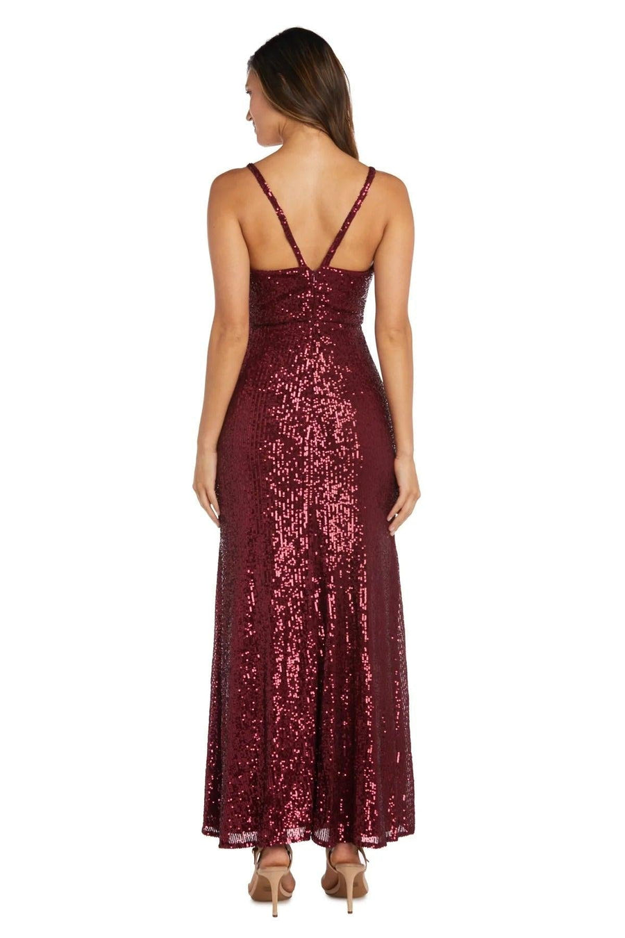 Morgan & Co Long Fitted Formal Prom Gown 12935 - The Dress Outlet