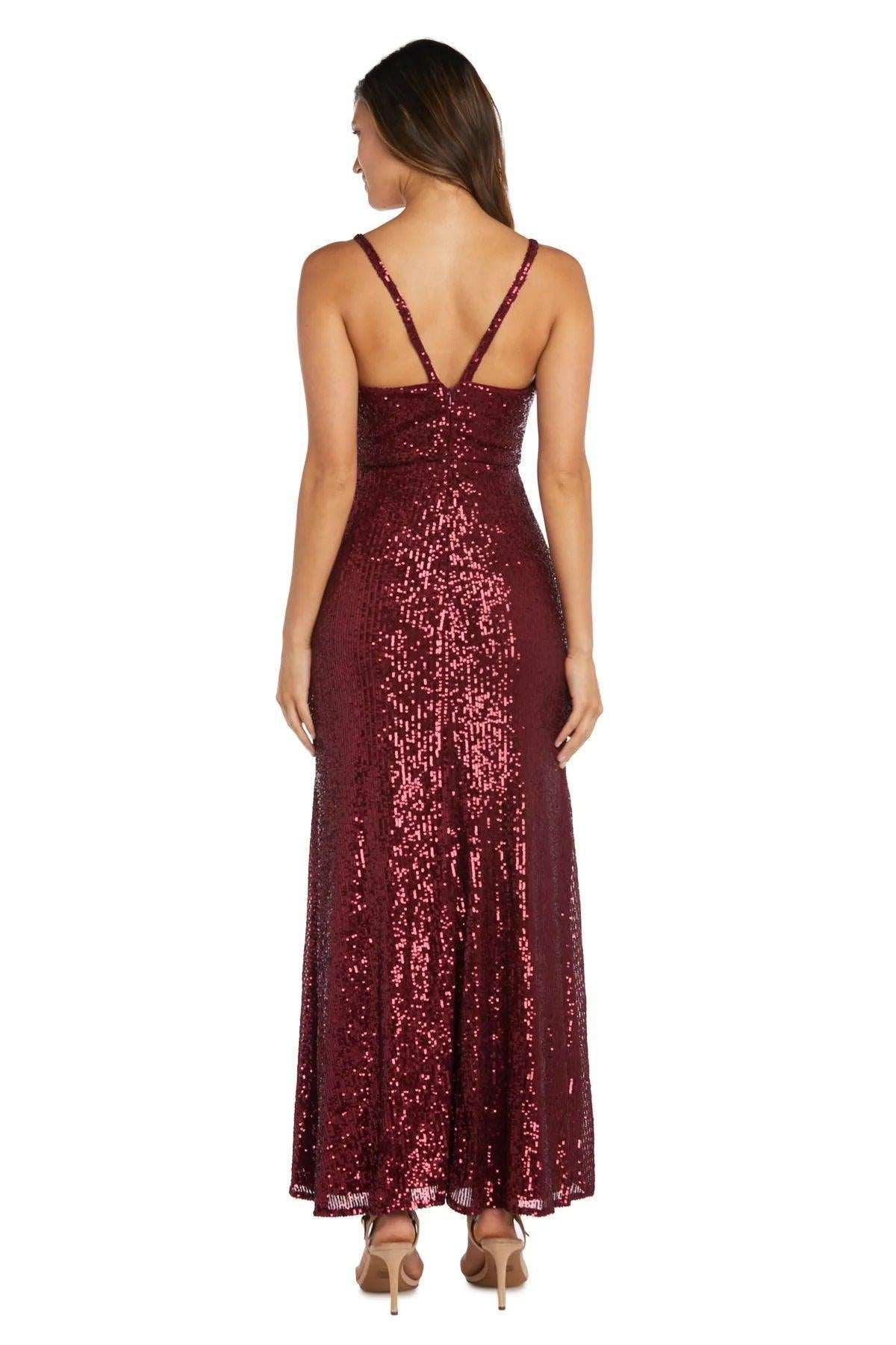 Morgan & Co Long Fitted Formal Prom Gown 12935 - The Dress Outlet