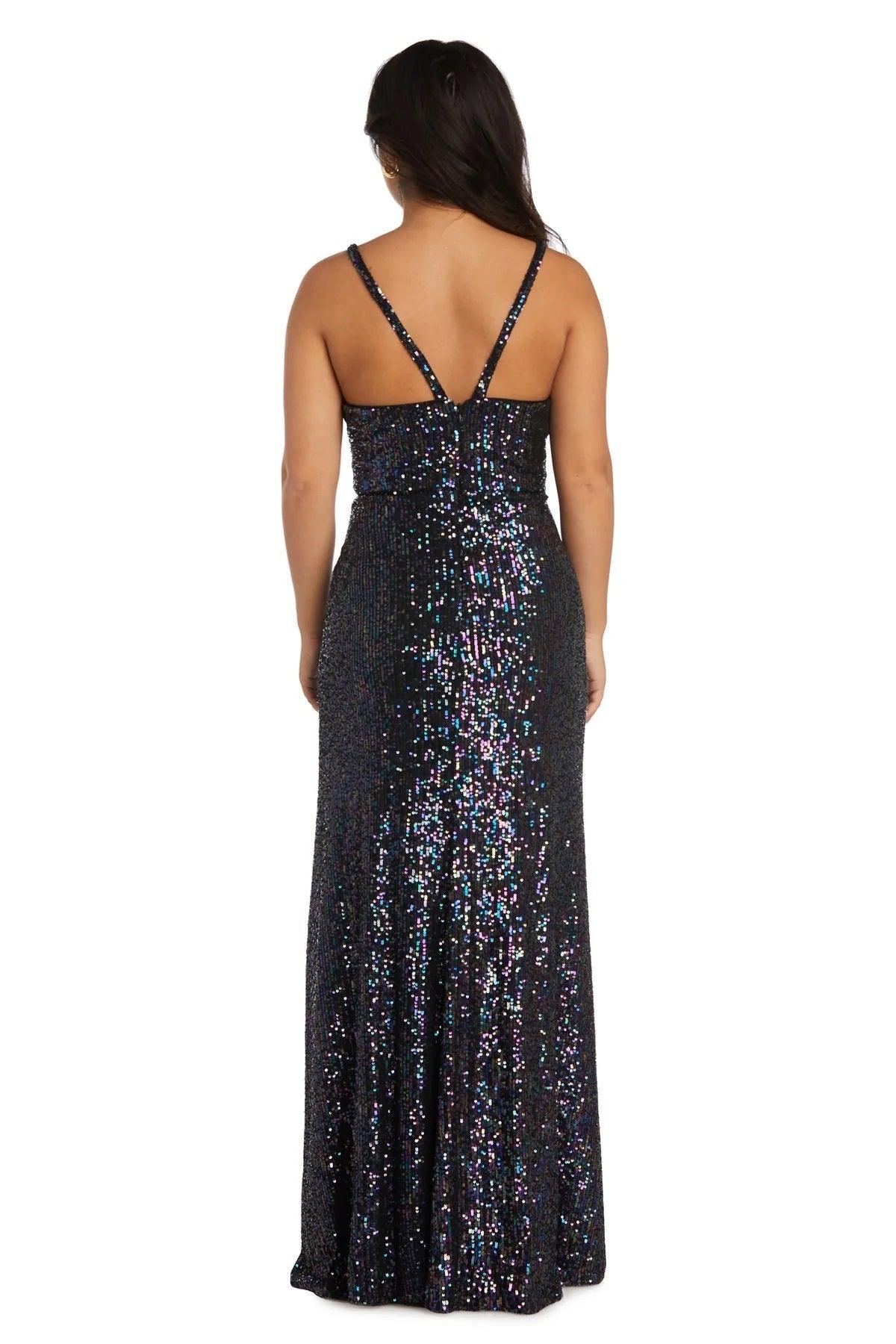 Morgan & Co Long Fitted Formal Prom Gown 12935 - The Dress Outlet