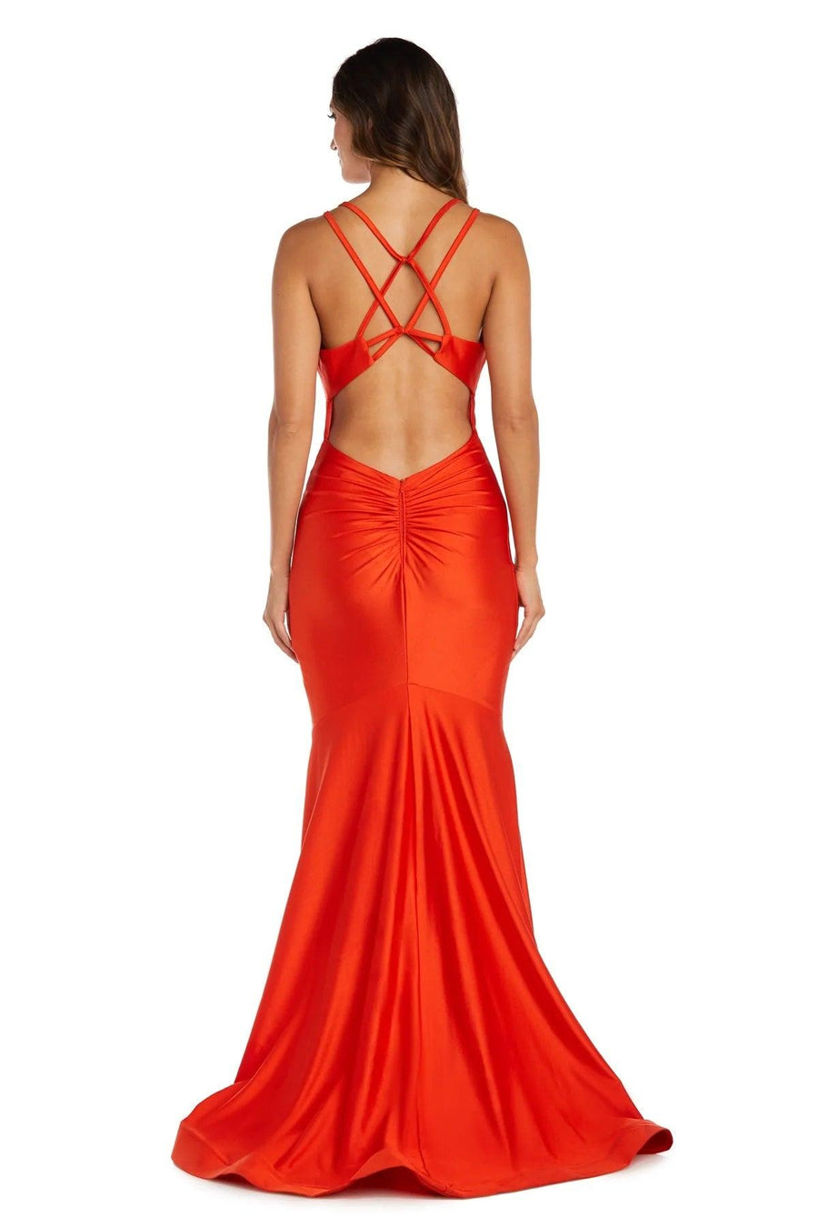 Morgan & Co Long Formal Fitted Prom Dress 13009 - The Dress Outlet