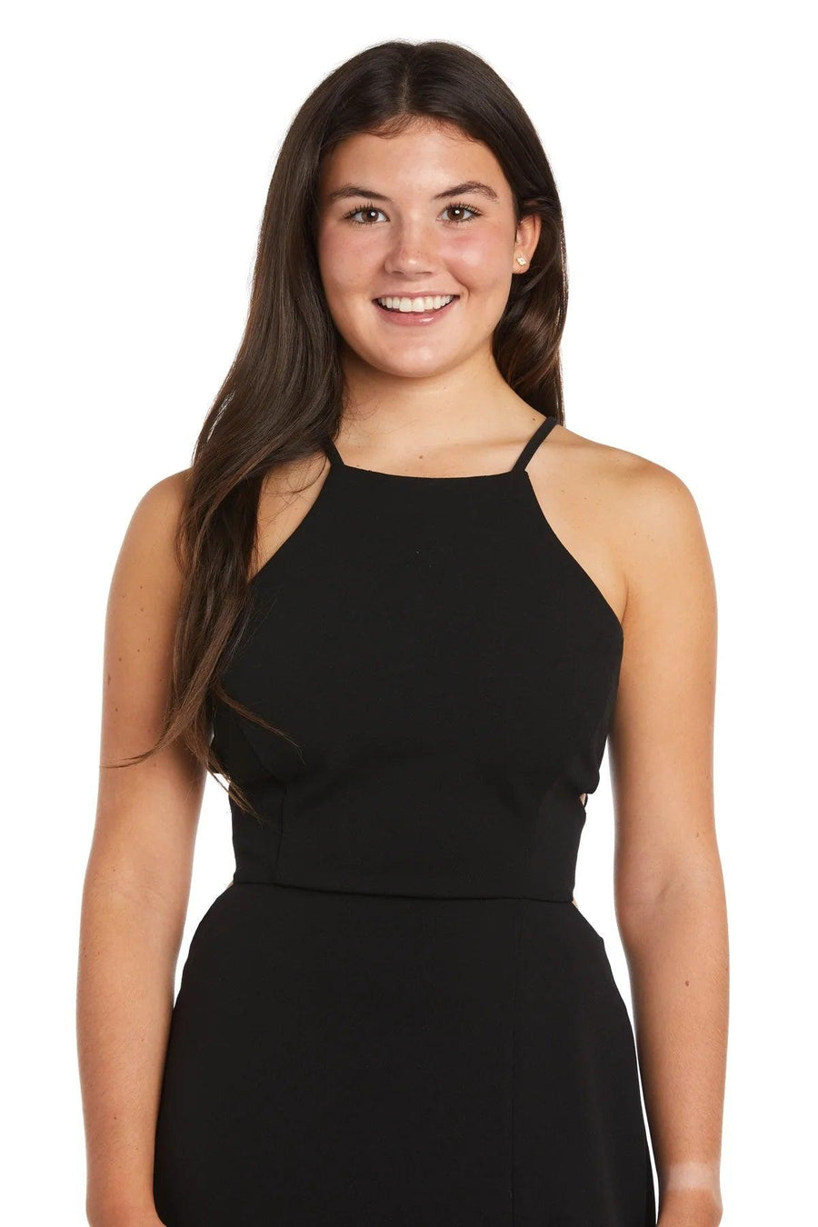 Morgan & Co Long Formal Halter Prom Dress 13025 - The Dress Outlet