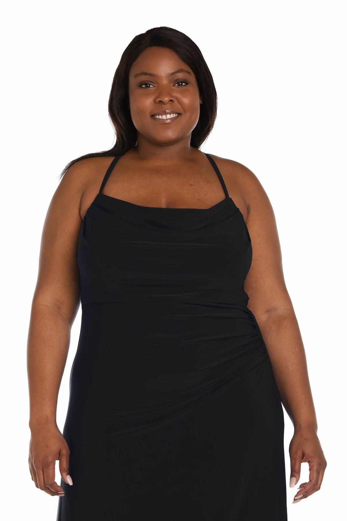 Morgan & Co Long Plus Size Formal  Dress 13019WM - The Dress Outlet