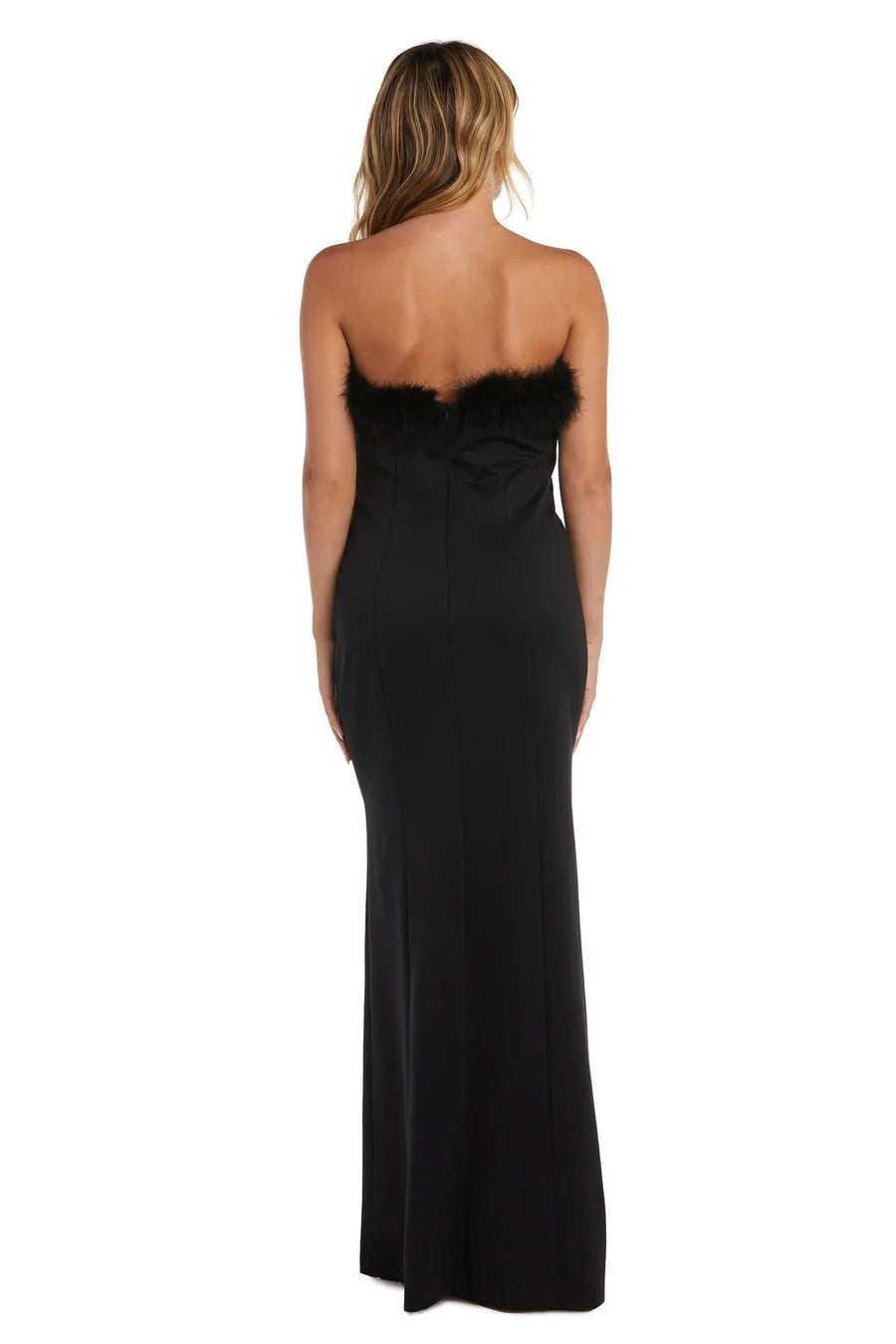 Morgan & Co Long Strapless Formal Prom Dress 10032N - The Dress Outlet