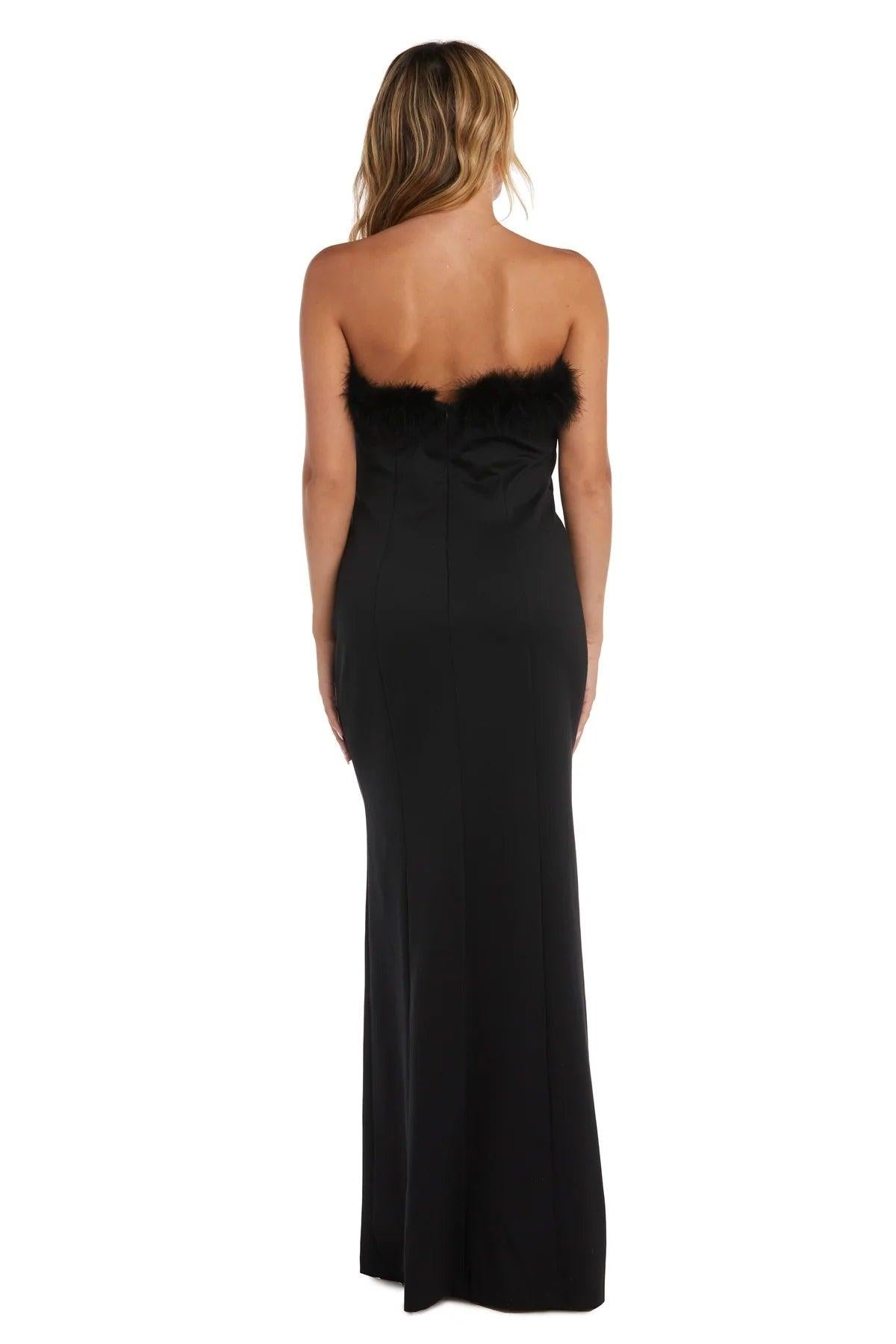 Morgan & Co Long Strapless Formal Prom Dress 10032N - The Dress Outlet