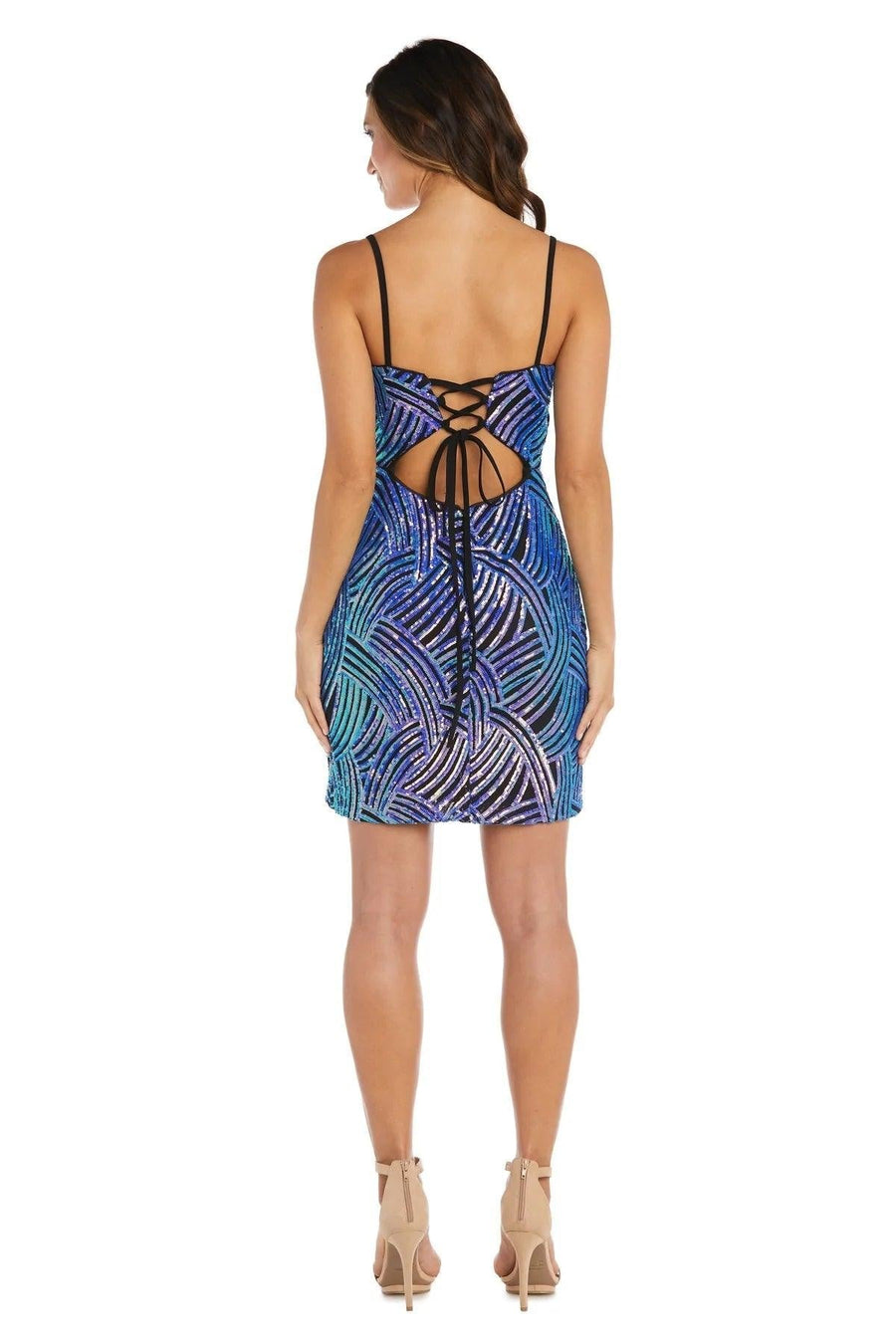 Morgan & Co Short Cocktail Prom Dress 13039 - The Dress Outlet