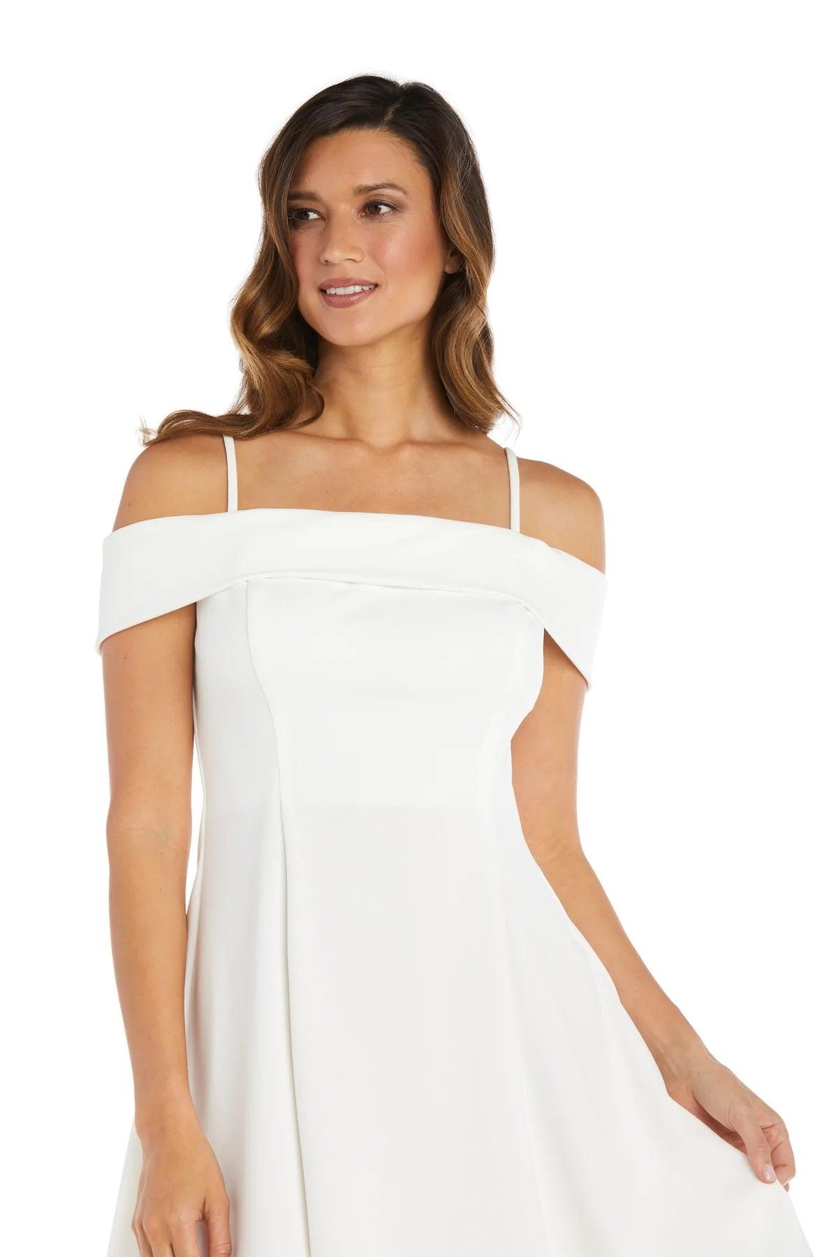 Morgan & Co. Short Off Shoulder Cocktail Dress 12857 - The Dress Outlet