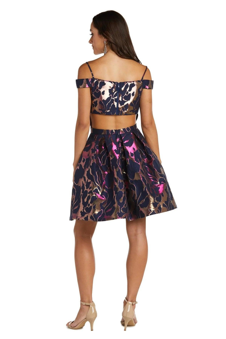 Morgan & Co Short Off Shoulder Cocktail Dress 12981 - The Dress Outlet