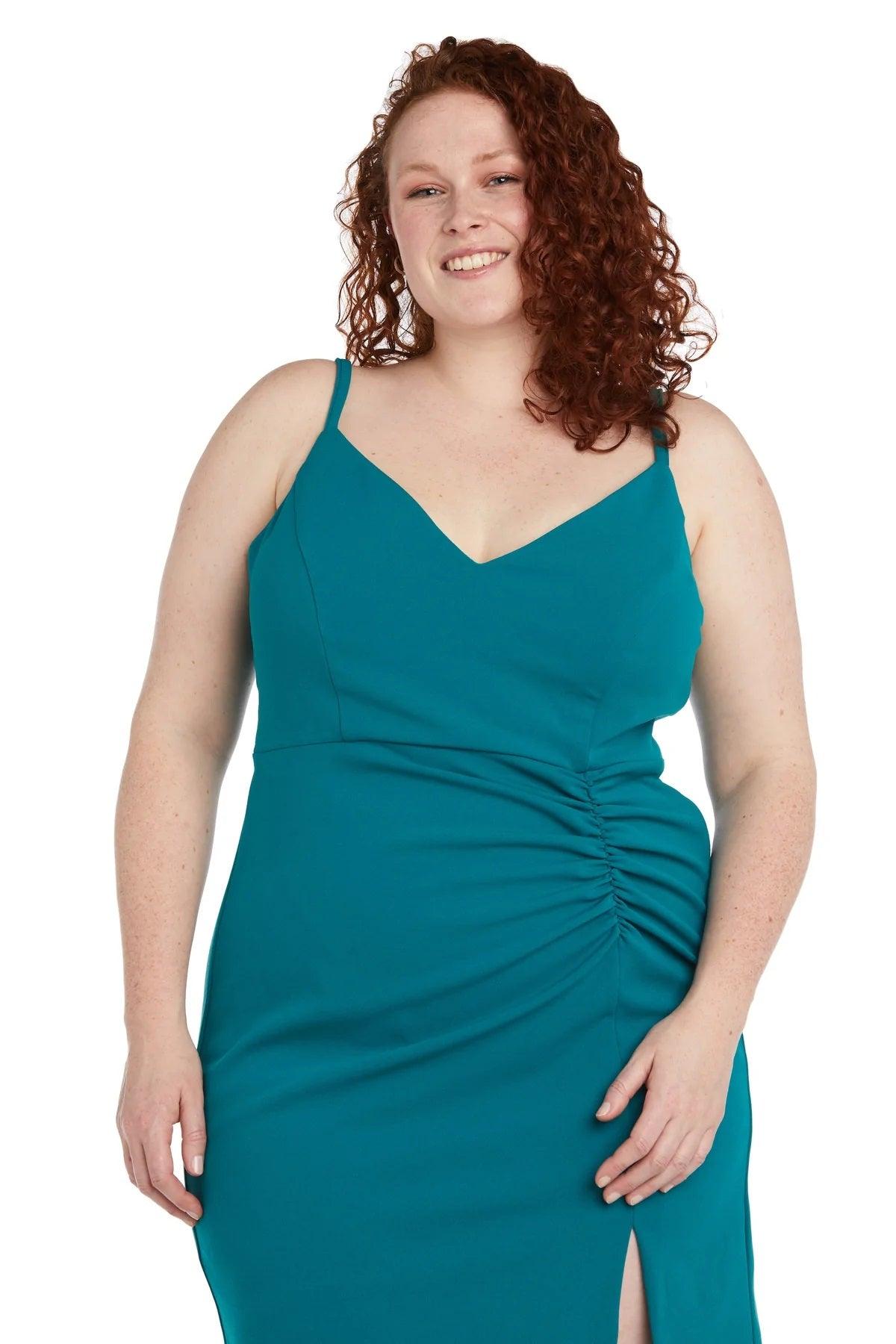 Morgan & Co Short Plus Size Cocktail Dress 13045WM - The Dress Outlet