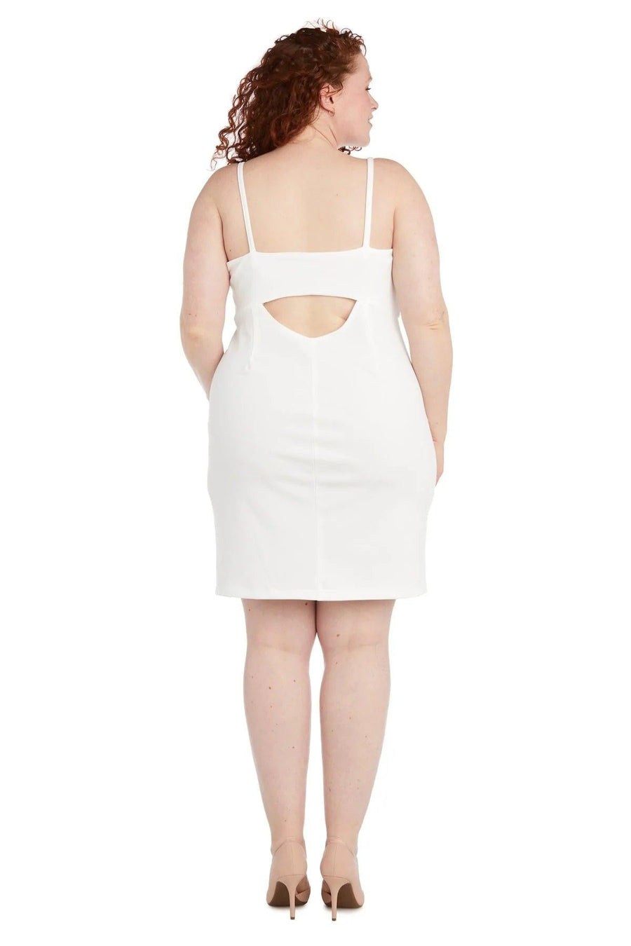 Morgan & Co Short Plus Size Cocktail Dress 13045WM - The Dress Outlet