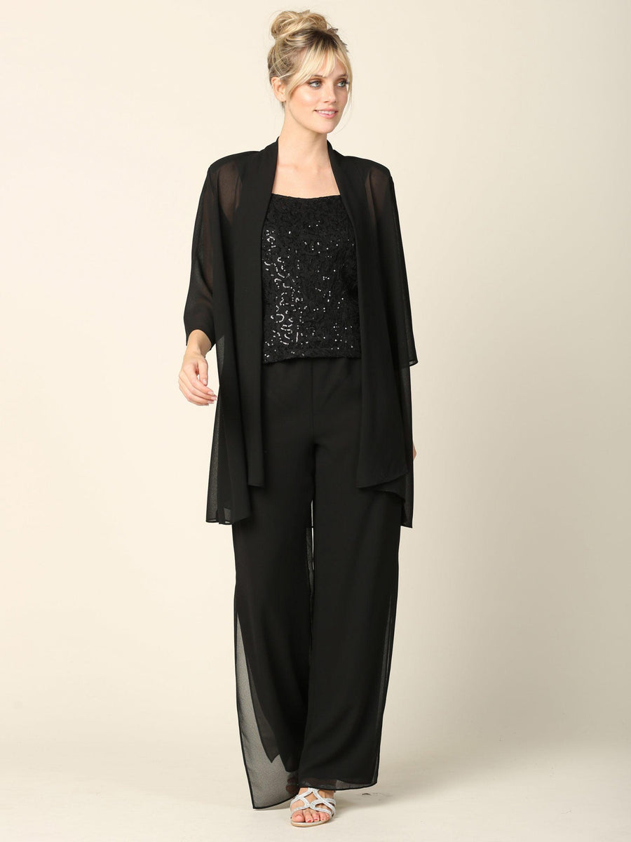 Mother of the Bride Formal Jacket Pant Suit - The Dress Outlet