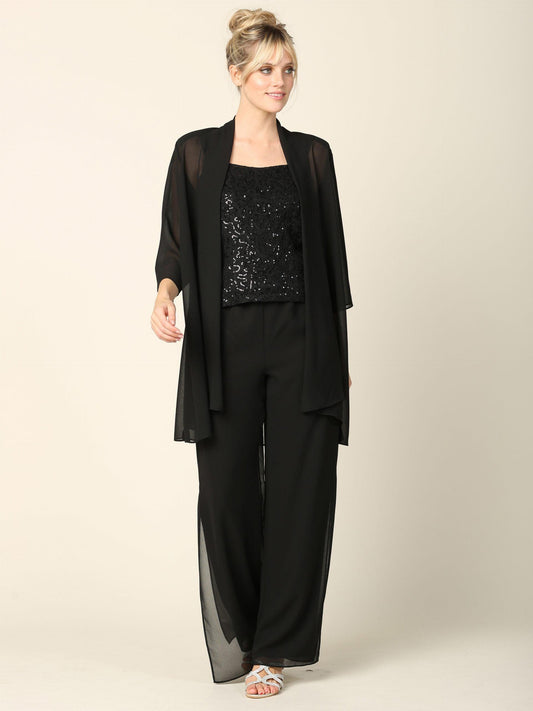 Mother of the Bride Formal Jacket Pant Suit - The Dress Outlet
