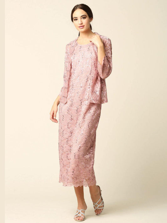 Mother of the Bride Formal Lace Jacket Dress Sale - The Dress Outlet
