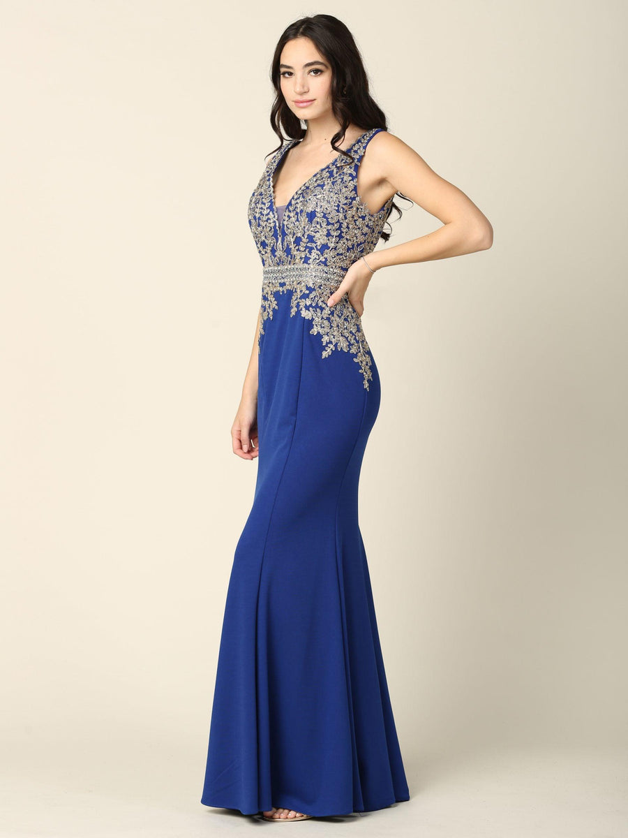 Mother of the Bride Long Formal Sleeveless Dress - The Dress Outlet