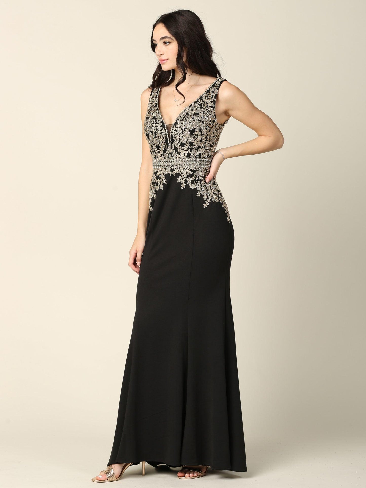 Mother of the Bride Long Formal Sleeveless Dress - The Dress Outlet