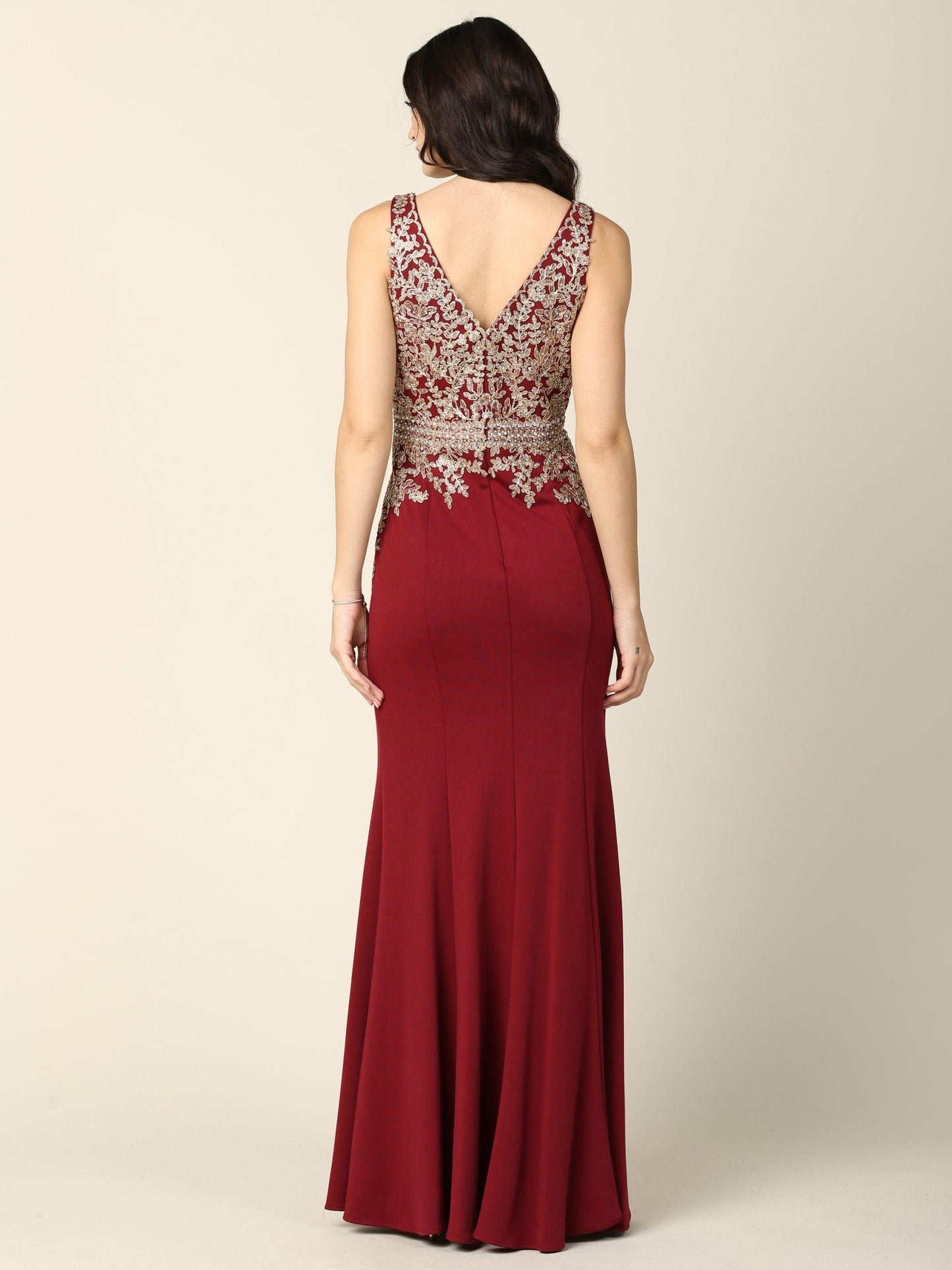 Mother of the Bride Long Formal Sleeveless Dress - The Dress Outlet