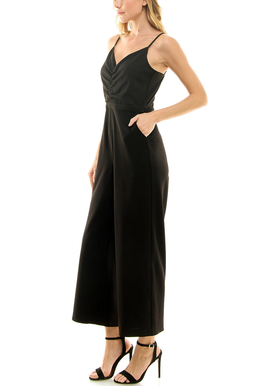 Jumpsuit Formal Long Pocket Jumpsuit Very Black