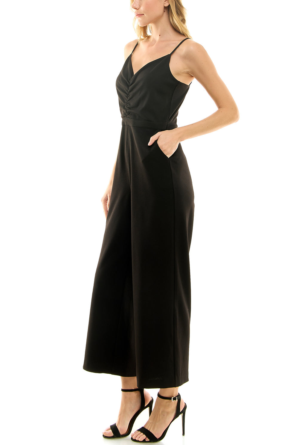Jumpsuit Formal Long Pocket Jumpsuit Very Black