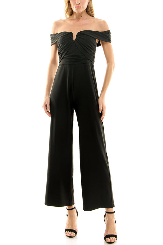 Jumpsuit Long Formal Pleated Jumpsuit Very Black