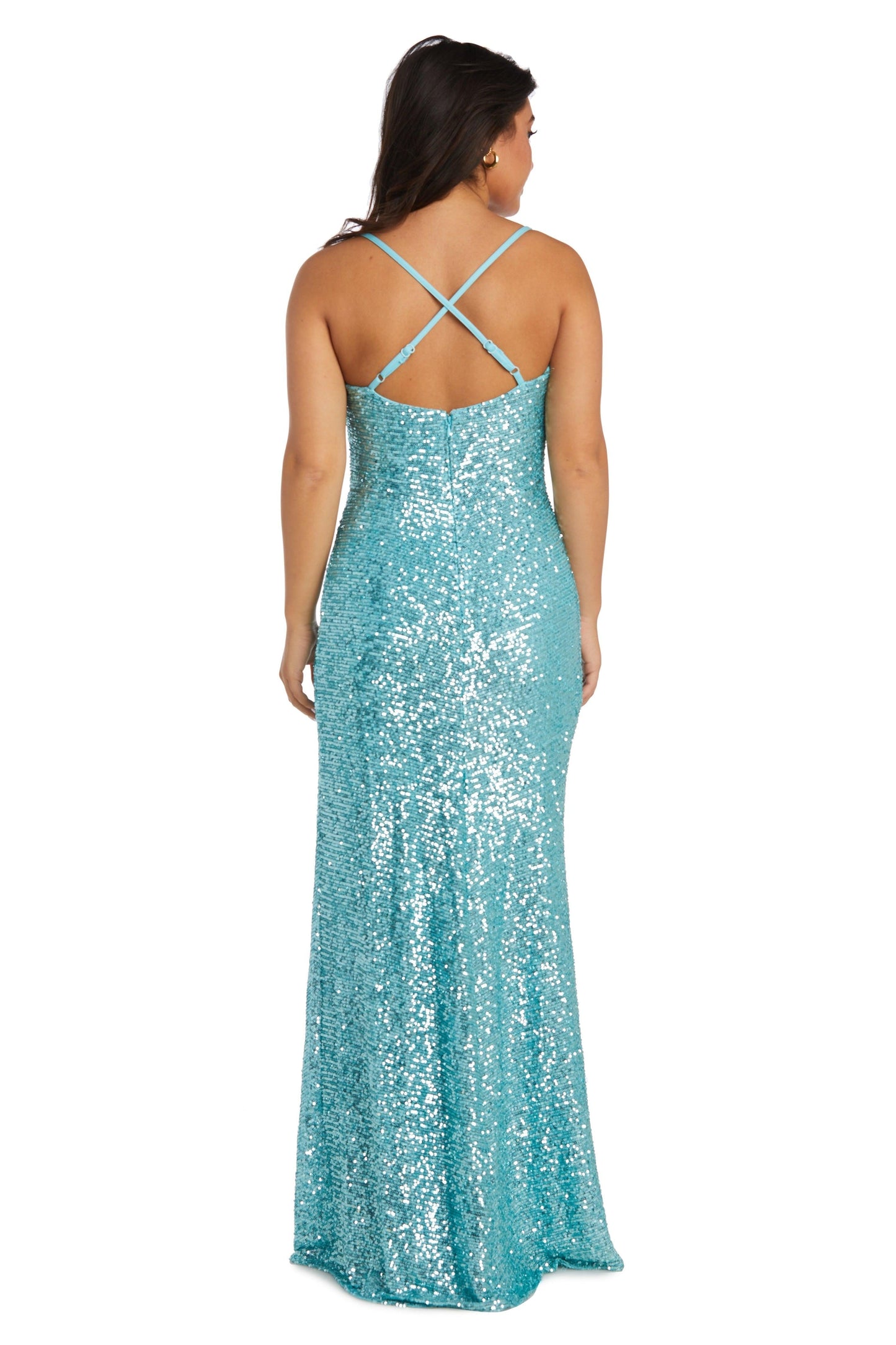 Nightway Long Formal Evening Dress 21936A - The Dress Outlet