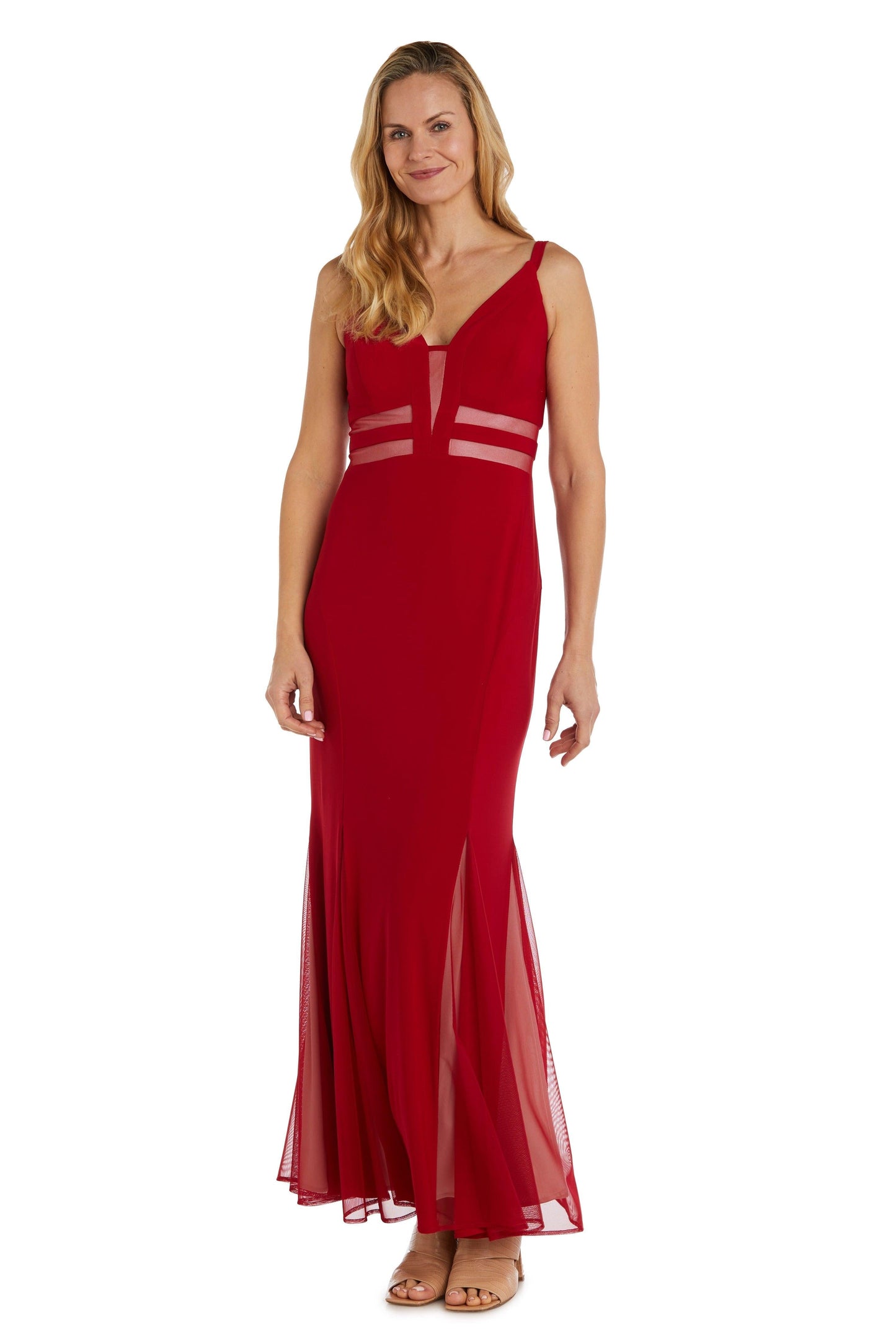 Nightway Long Formal Fitted Evening Dress 22033 - The Dress Outlet