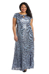 Nightway Long Formal Plus Size Evening Dress 22018W - The Dress Outlet