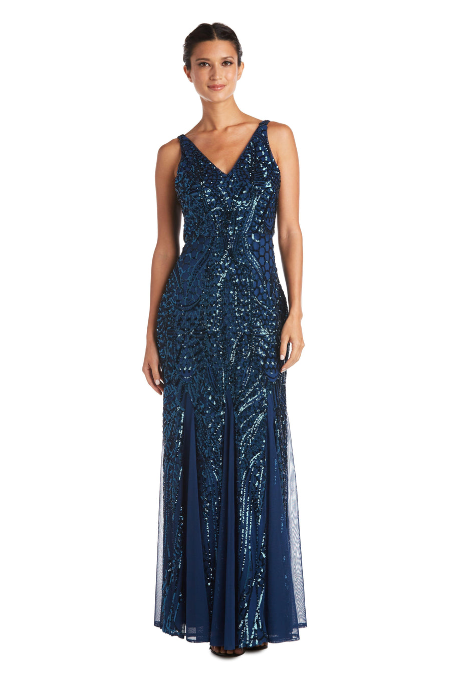 Nightway Long Formal Sequins Dress 21685 - The Dress Outlet