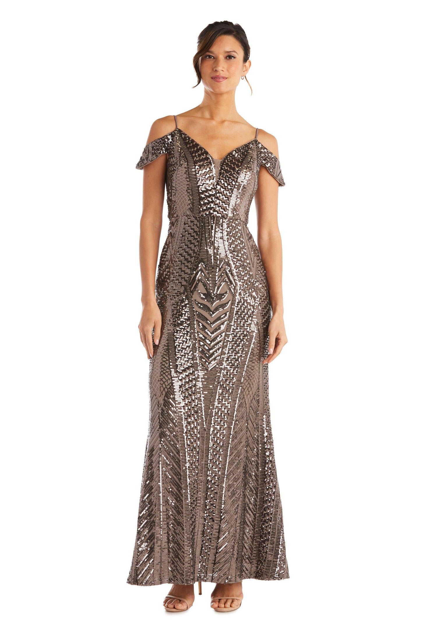 Nightway Long Formal Sequins Dress 21917 - The Dress Outlet