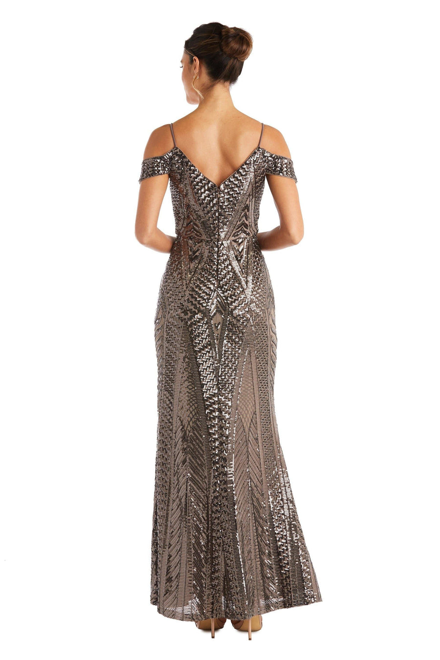 Nightway Long Formal Sequins Dress 21917 - The Dress Outlet