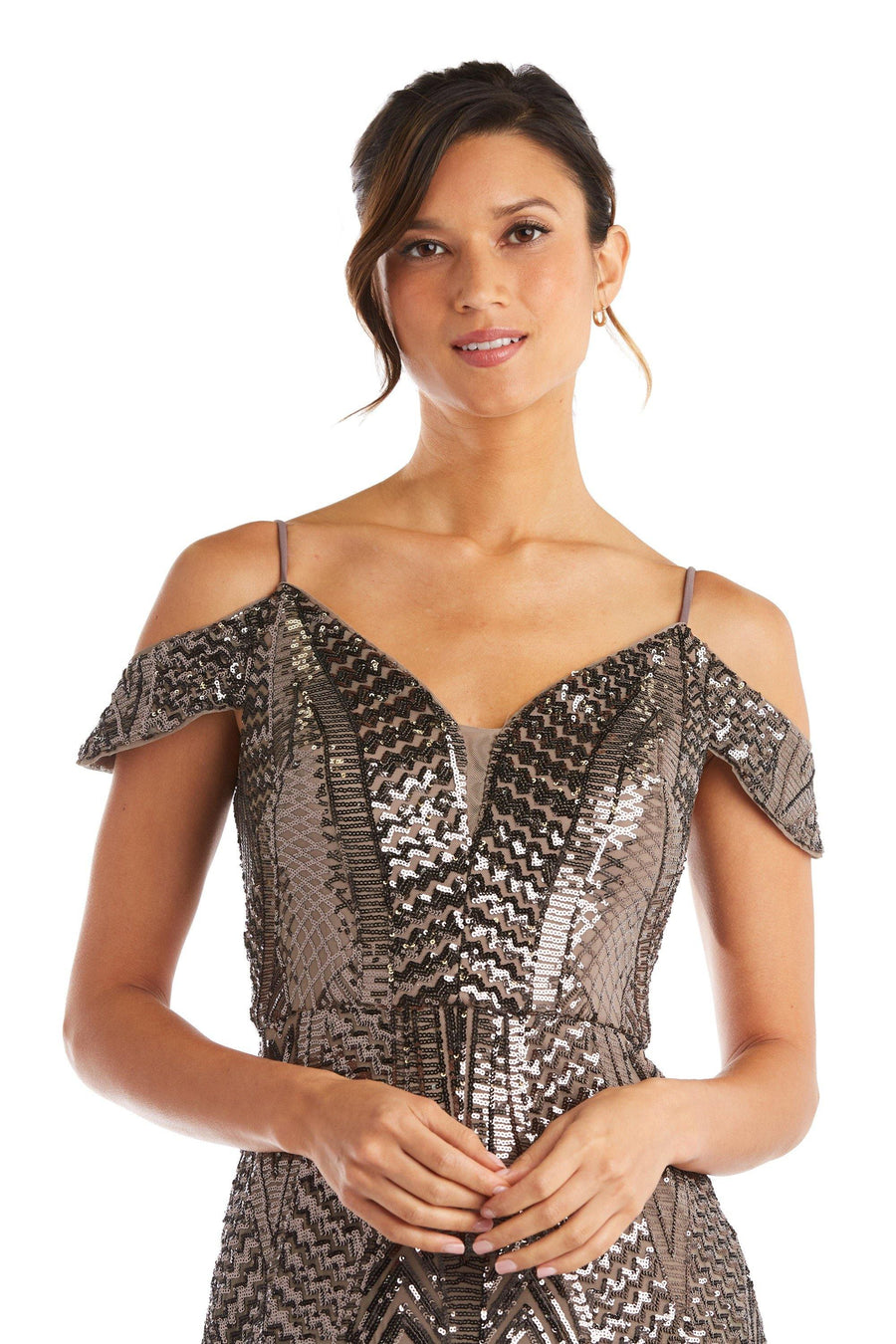 Nightway Long Formal Sequins Dress 21917 - The Dress Outlet