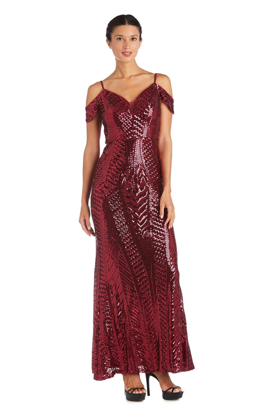 Nightway Long Formal Sequins Dress 21917 - The Dress Outlet