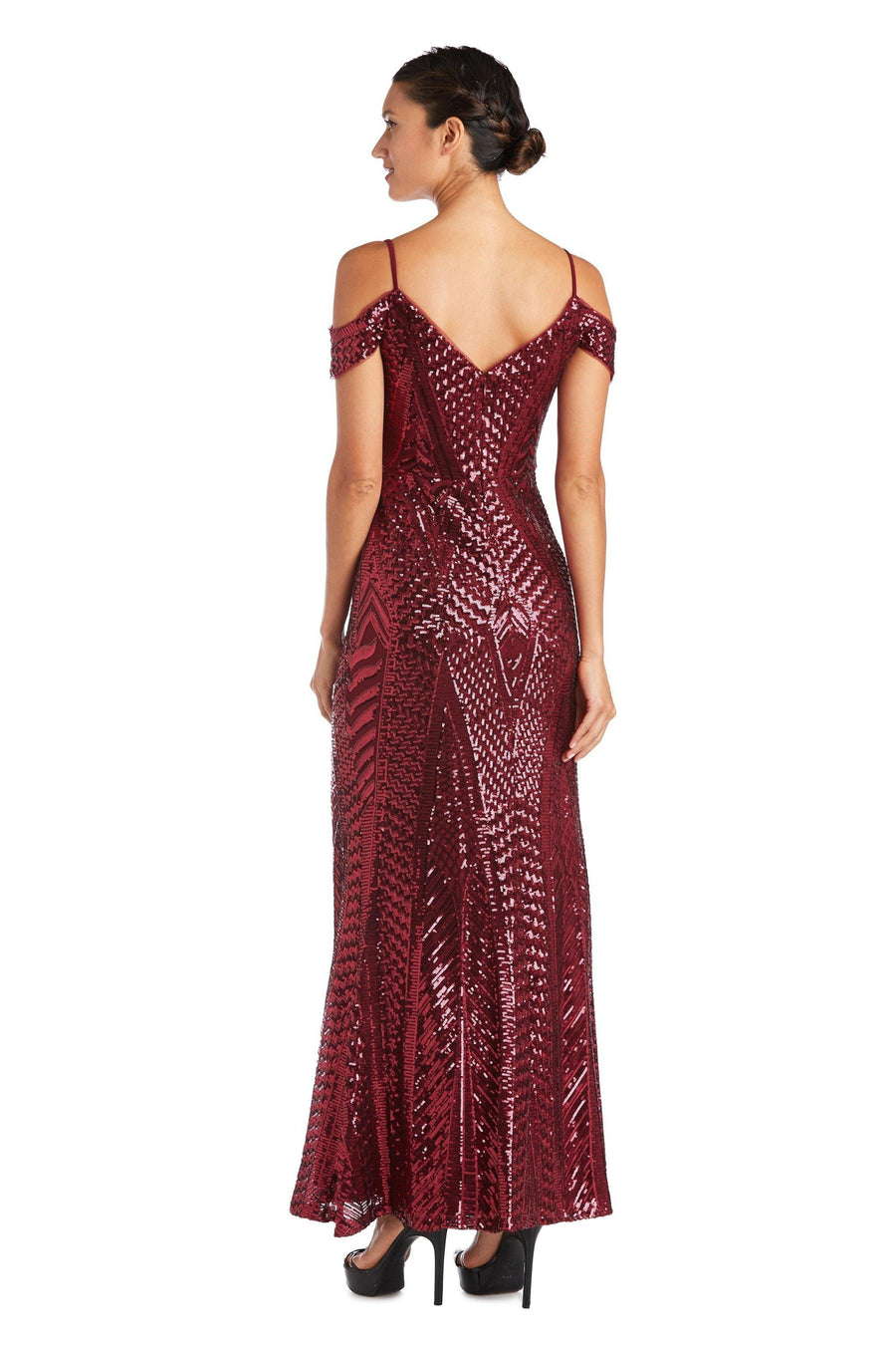 Nightway Long Formal Sequins Dress 21917 - The Dress Outlet