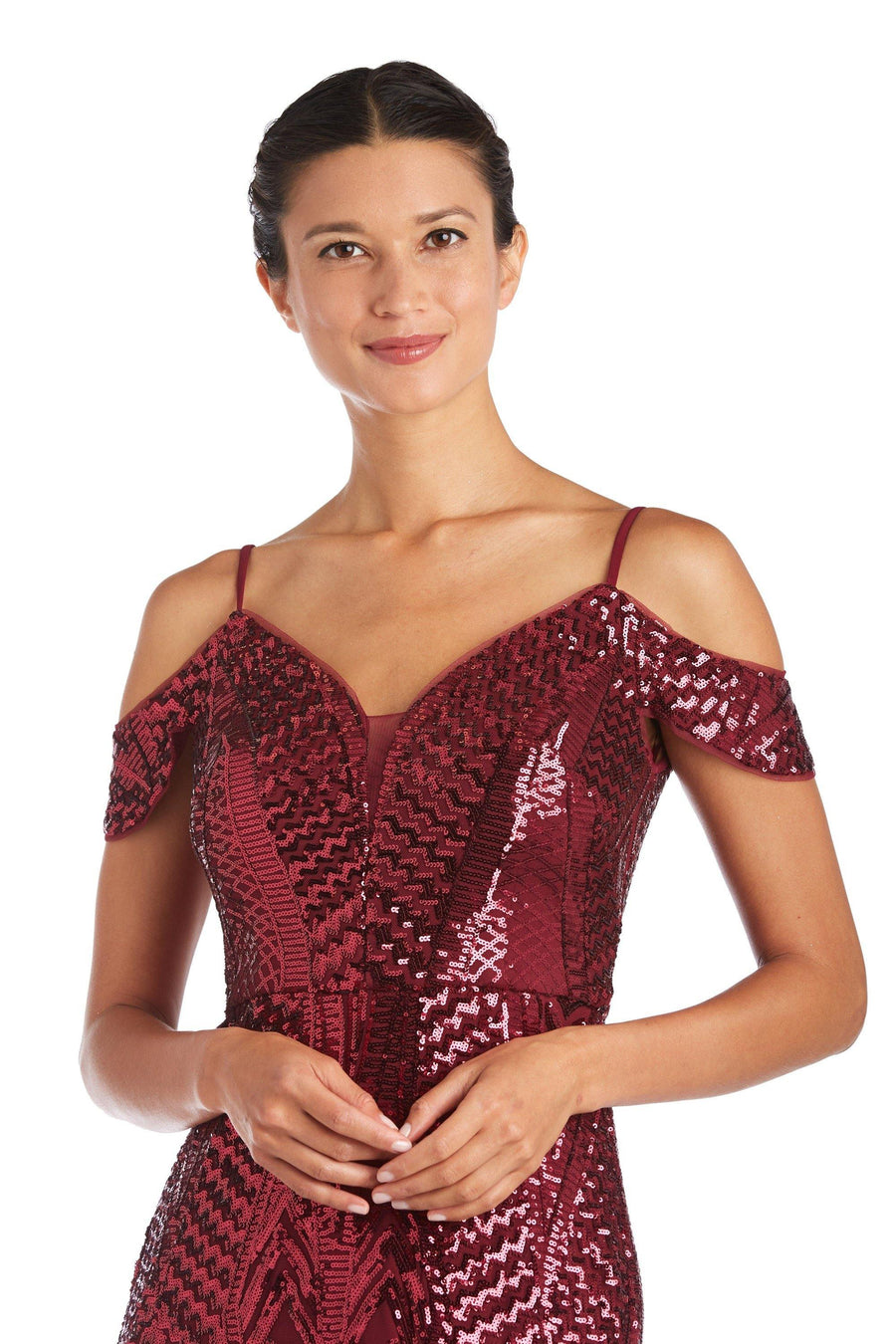 Nightway Long Formal Sequins Dress 21917 - The Dress Outlet