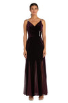 Nightway Long Formal Velvet Evening Dress 22080 - The Dress Outlet