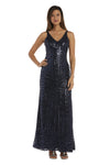Nightway Long Glitter Formal Dress 21738 - The Dress Outlet