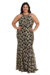 Nightway Long Halter Plus Size Formal Dress 22199W - The Dress Outlet