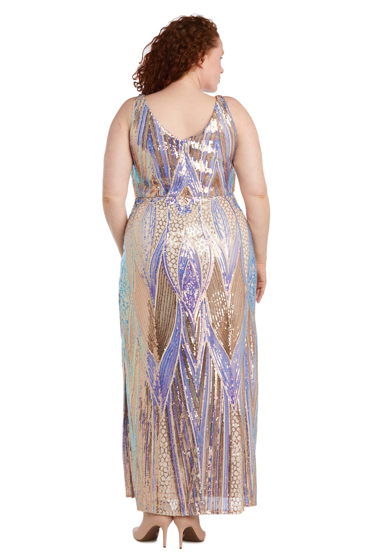 Nightway Long Plus Size Formal Dress 22089W - The Dress Outlet