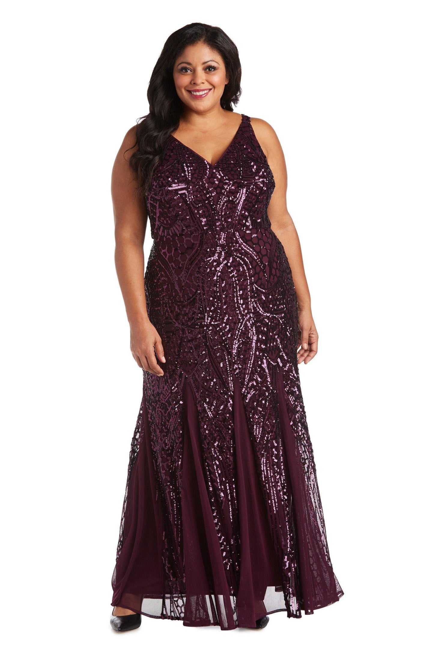 Nightway Long Plus Size Formal Dress Sale - The Dress Outlet
