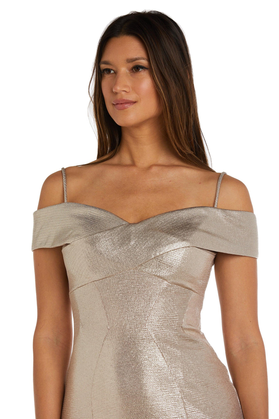 Nightway Off Shoulder Long Formal Dress 21761P - The Dress Outlet