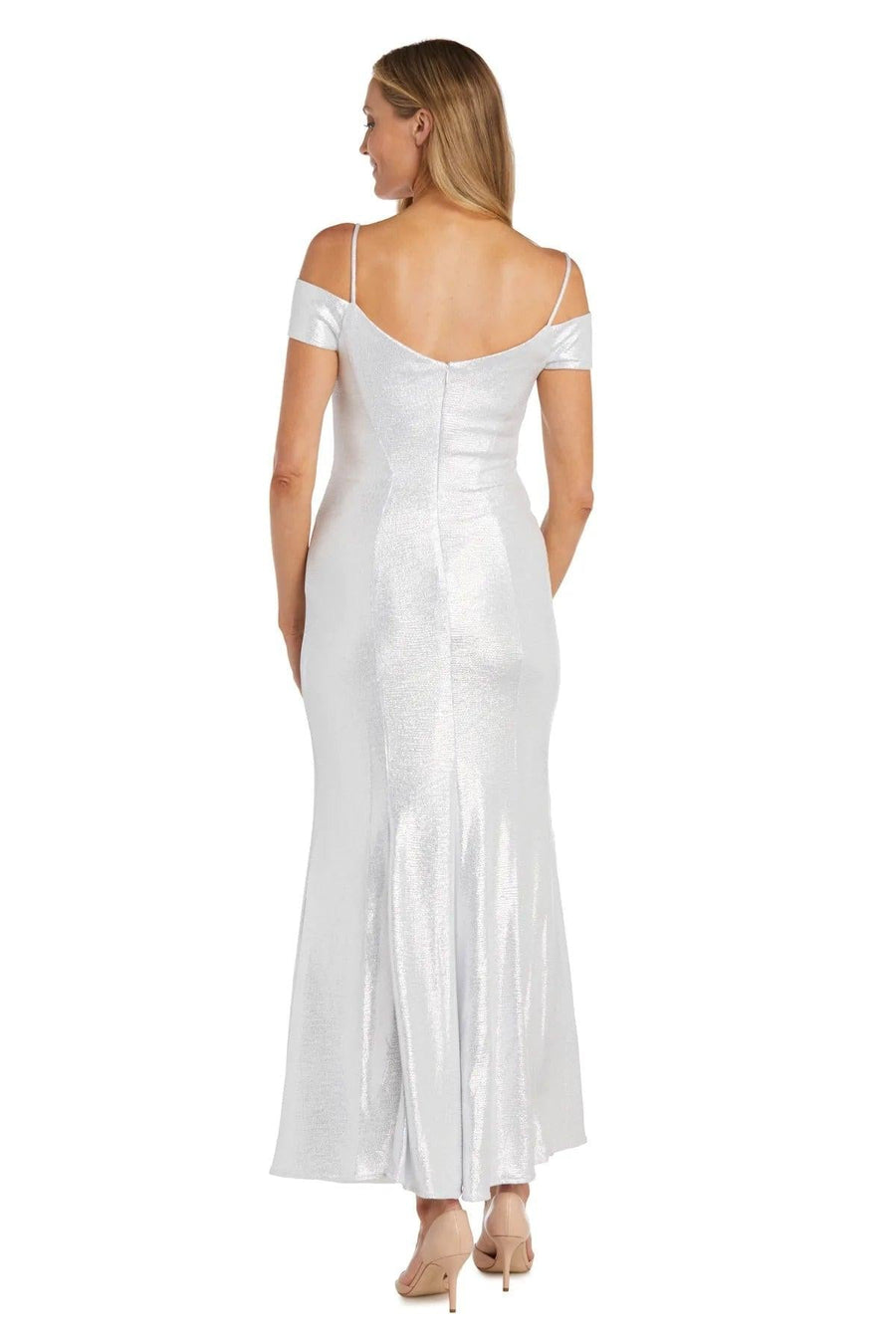 Nightway Off Shoulder Long Formal Dress 21761P - The Dress Outlet