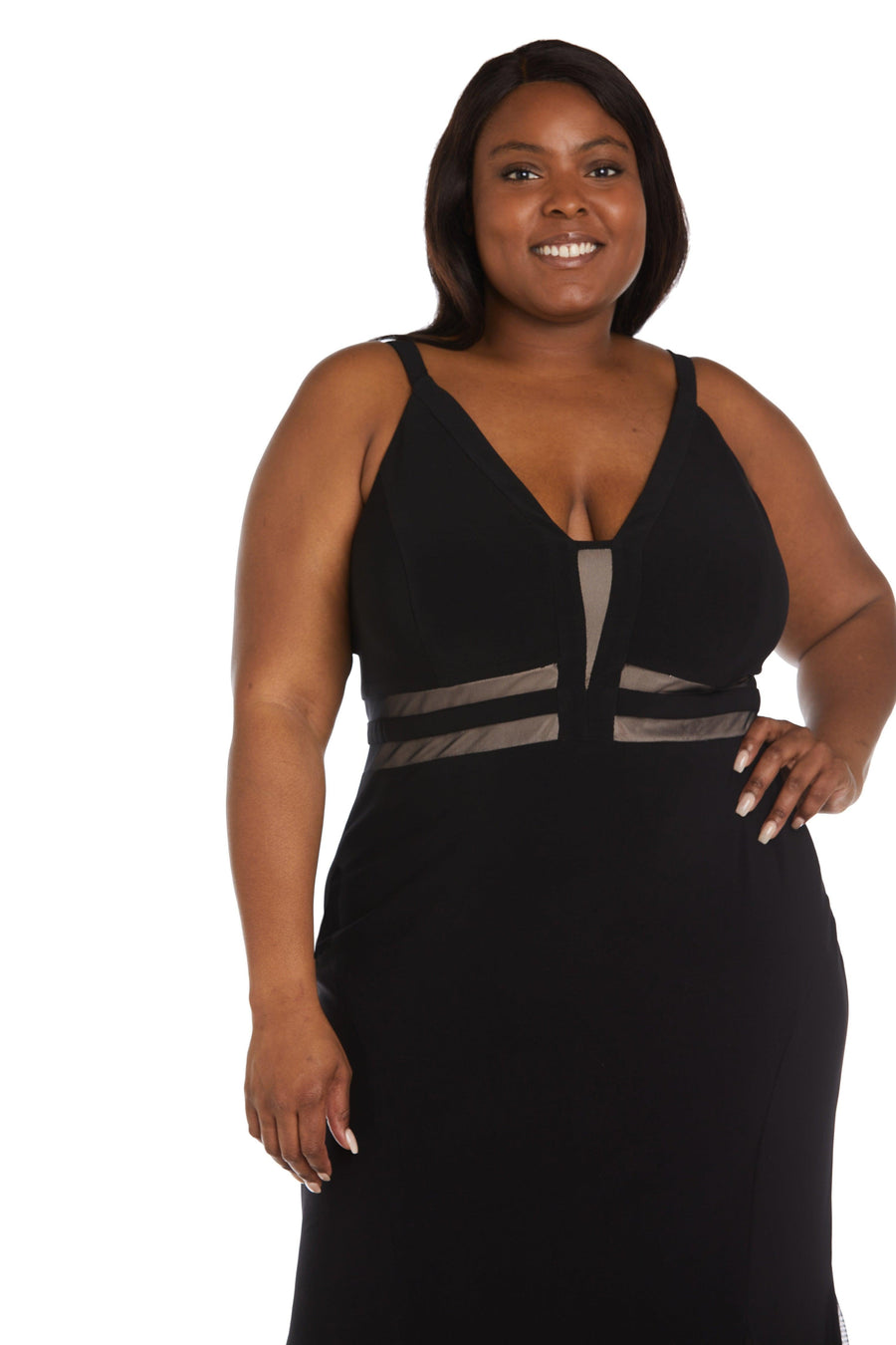 Nightway Plus Size Long Formal Evening Dress 22033W - The Dress Outlet