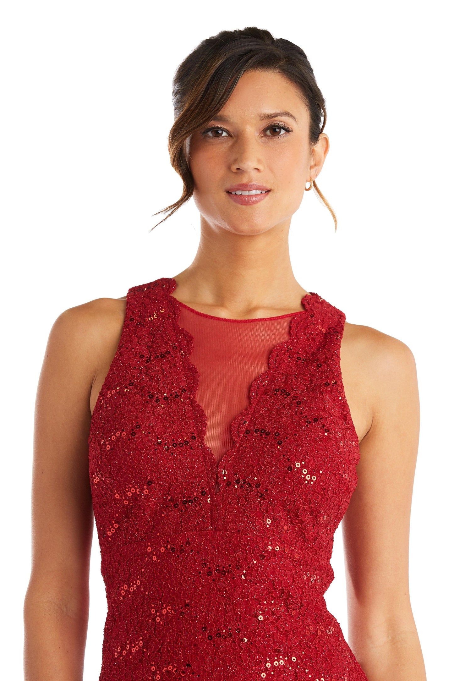 Nightway Short Petite Lace Cocktail Dress 21500P - The Dress Outlet