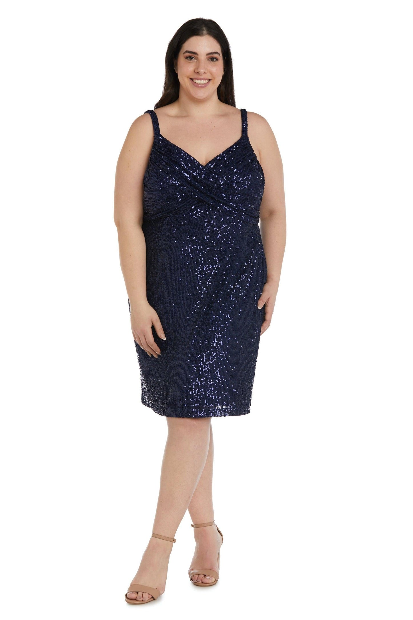 Nightway Short Plus Size Cocktail Dress  22109W - The Dress Outlet