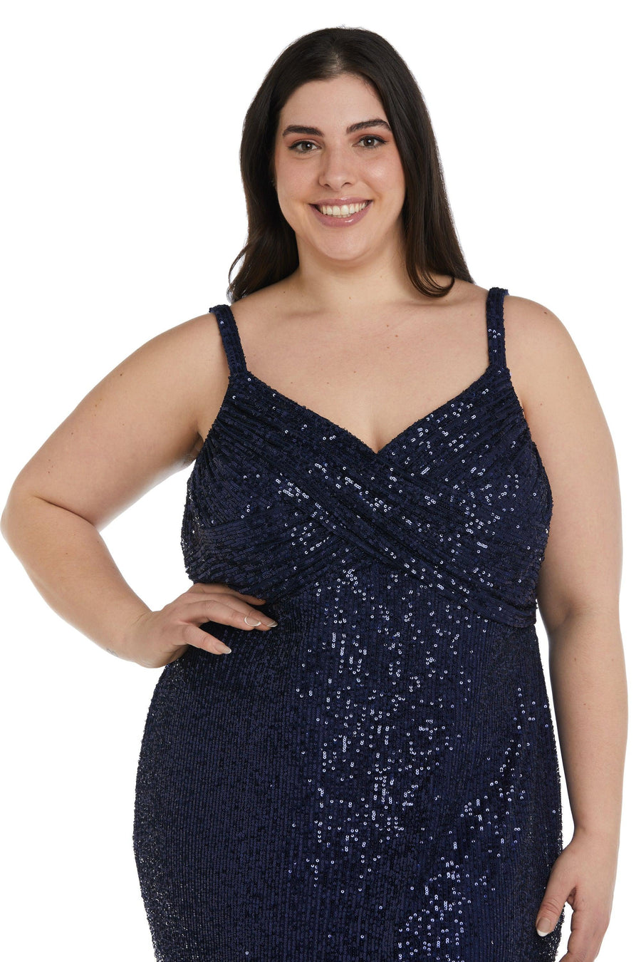 Nightway Short Plus Size Cocktail Dress  22109W - The Dress Outlet