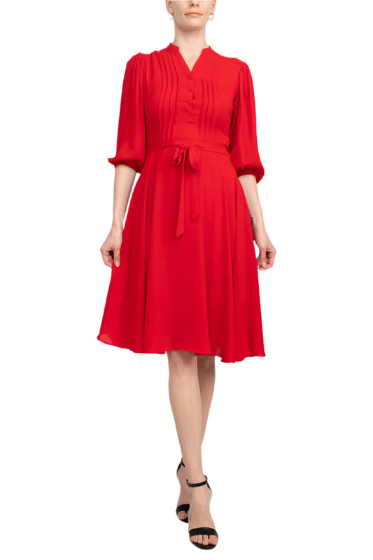 Cocktail Dresses Short PleatedA Line Cocktail Knee Length Dress Red Riding
