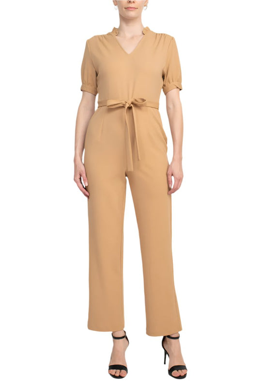 Jumpsuit Long Mother of the Bride Formal Jumpsuit Toasty Sand