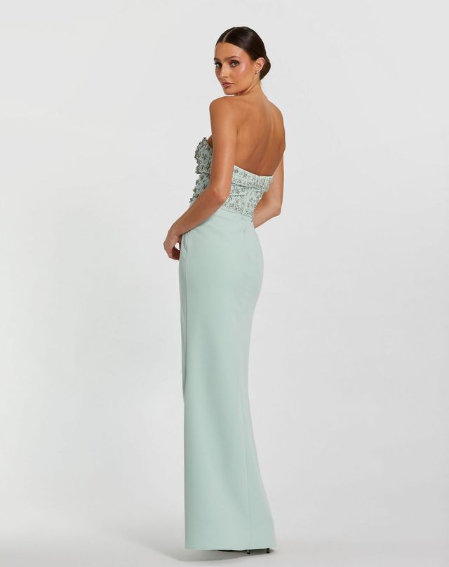 Prom Dresses Fitted Slit Long Formal Prom Dress Mint