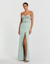 Prom Dresses Fitted Slit Long Formal Prom Dress Mint