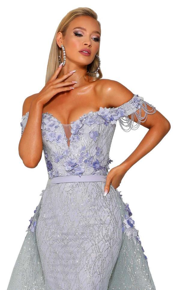 Portia and Scarlett Long Formal Evening Gown 6001S - The Dress Outlet