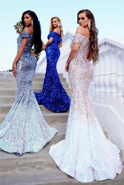 Portia and Scarlett Long Formal Mermaid Gown 22353 - The Dress Outlet